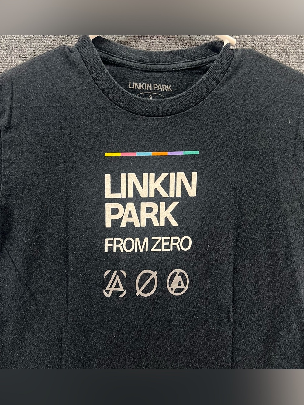 Linkin Park From Zero Rock Band T-Shirt Small Faded Black 2-Sided Grunge Rock